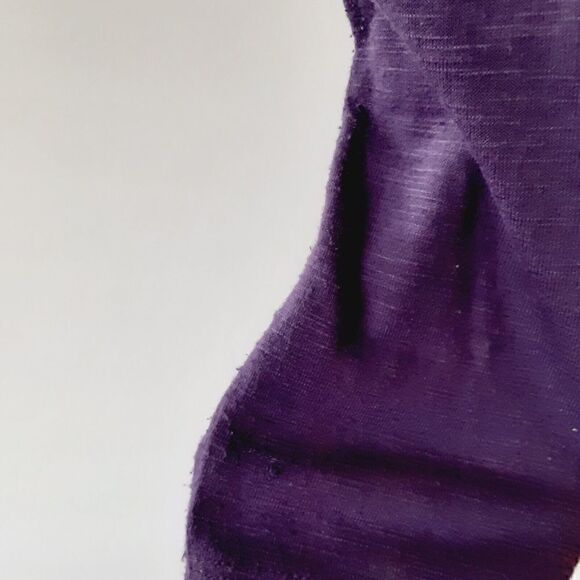 Style & Co Graphic 3/4 Sleeve Shirt Top PURPLE BLING LIGHTWEIGHT STRETCH XS - Picture 6 of 8